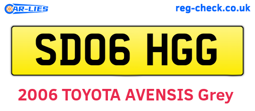 SD06HGG are the vehicle registration plates.