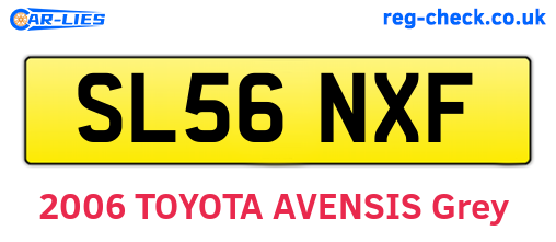 SL56NXF are the vehicle registration plates.