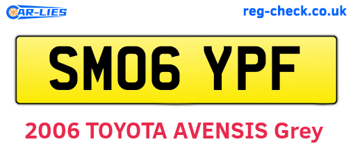 SM06YPF are the vehicle registration plates.