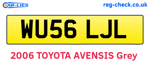 WU56LJL are the vehicle registration plates.