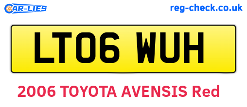 LT06WUH are the vehicle registration plates.