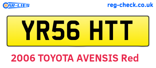YR56HTT are the vehicle registration plates.