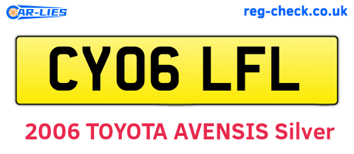 CY06LFL are the vehicle registration plates.