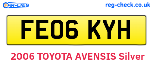 FE06KYH are the vehicle registration plates.
