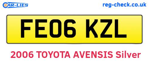 FE06KZL are the vehicle registration plates.