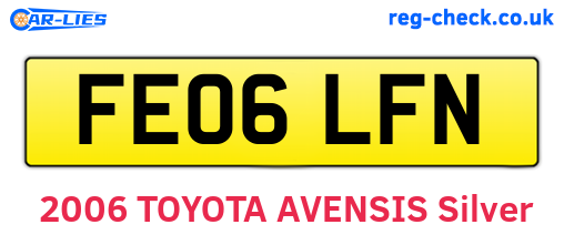 FE06LFN are the vehicle registration plates.