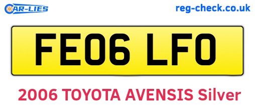 FE06LFO are the vehicle registration plates.