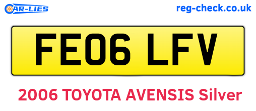 FE06LFV are the vehicle registration plates.