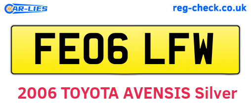 FE06LFW are the vehicle registration plates.