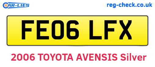 FE06LFX are the vehicle registration plates.