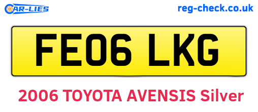 FE06LKG are the vehicle registration plates.