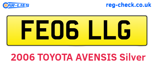FE06LLG are the vehicle registration plates.