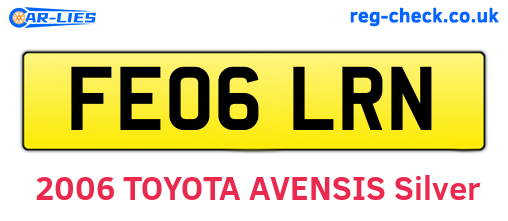 FE06LRN are the vehicle registration plates.