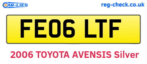 FE06LTF are the vehicle registration plates.
