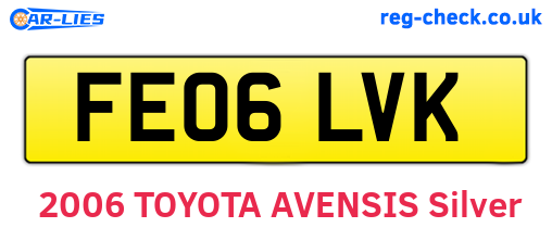 FE06LVK are the vehicle registration plates.