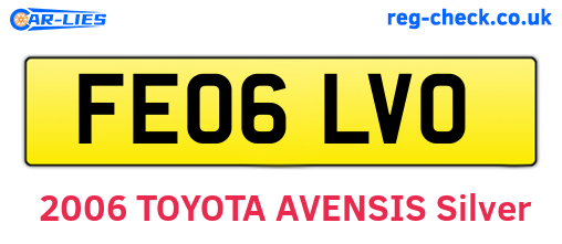 FE06LVO are the vehicle registration plates.