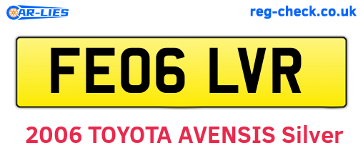 FE06LVR are the vehicle registration plates.