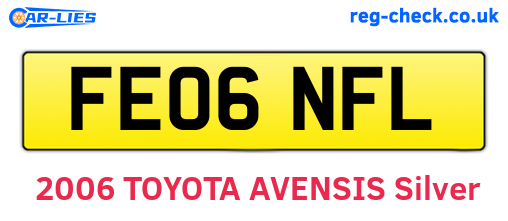 FE06NFL are the vehicle registration plates.