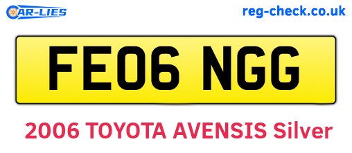 FE06NGG are the vehicle registration plates.