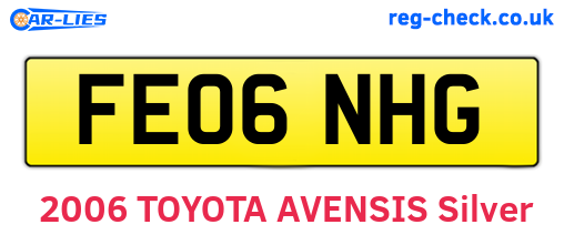 FE06NHG are the vehicle registration plates.