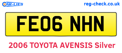FE06NHN are the vehicle registration plates.