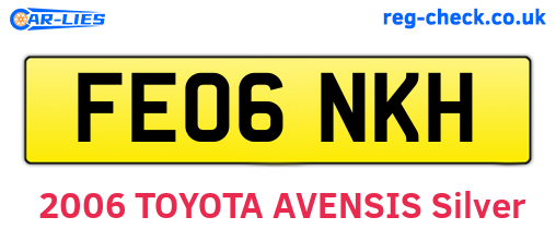 FE06NKH are the vehicle registration plates.