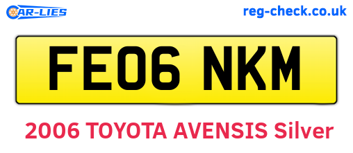 FE06NKM are the vehicle registration plates.