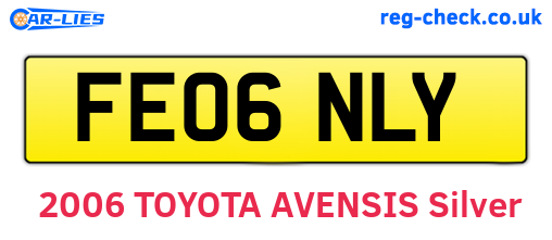 FE06NLY are the vehicle registration plates.