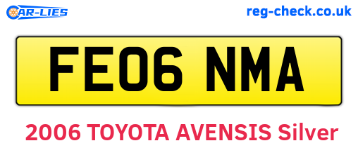 FE06NMA are the vehicle registration plates.
