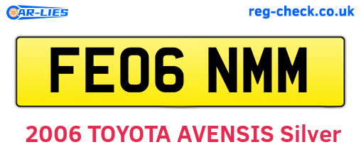 FE06NMM are the vehicle registration plates.