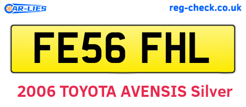 FE56FHL are the vehicle registration plates.