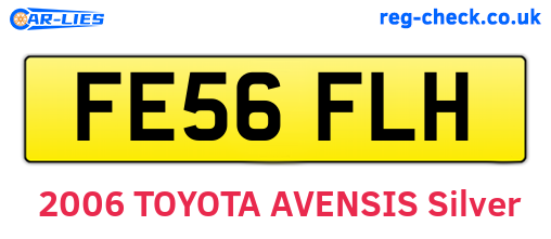 FE56FLH are the vehicle registration plates.