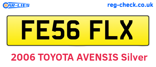 FE56FLX are the vehicle registration plates.