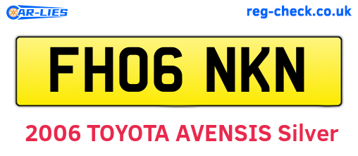 FH06NKN are the vehicle registration plates.
