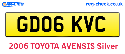 GD06KVC are the vehicle registration plates.