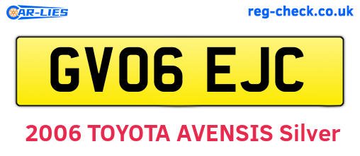 GV06EJC are the vehicle registration plates.