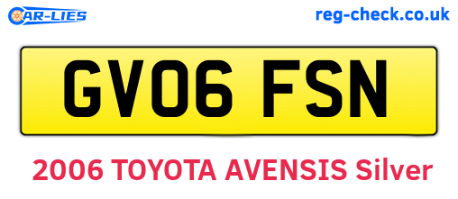 GV06FSN are the vehicle registration plates.