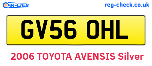 GV56OHL are the vehicle registration plates.