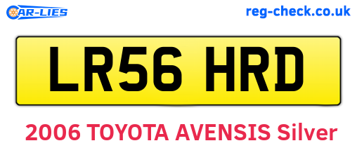 LR56HRD are the vehicle registration plates.