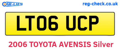 LT06UCP are the vehicle registration plates.