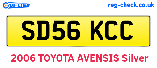 SD56KCC are the vehicle registration plates.