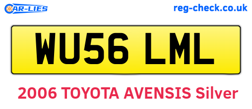 WU56LML are the vehicle registration plates.