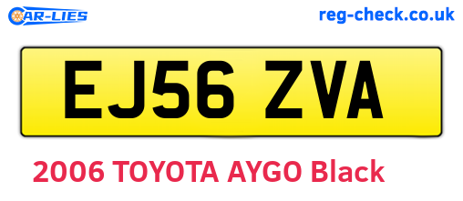 EJ56ZVA are the vehicle registration plates.