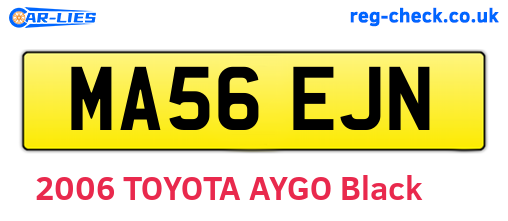 MA56EJN are the vehicle registration plates.