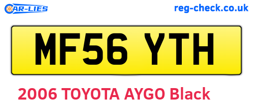 MF56YTH are the vehicle registration plates.