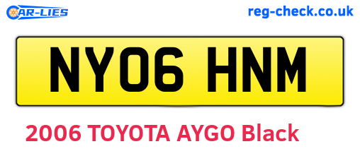 NY06HNM are the vehicle registration plates.