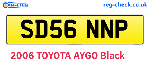 SD56NNP are the vehicle registration plates.