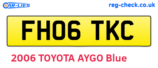 FH06TKC are the vehicle registration plates.