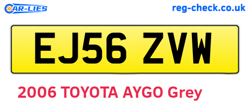 EJ56ZVW are the vehicle registration plates.