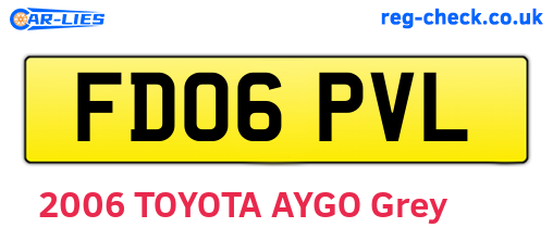 FD06PVL are the vehicle registration plates.